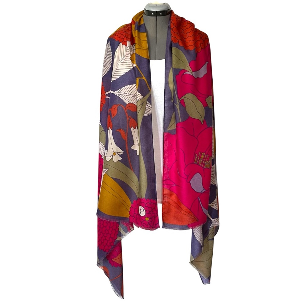 Powder Designs bold floral abstract scarf